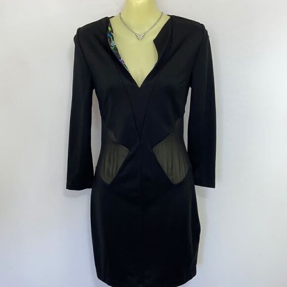 Just Cavalli Dresses & Skirts - Just Cavalli Dress Black Silk Mesh Accents Nwot Sz Sm